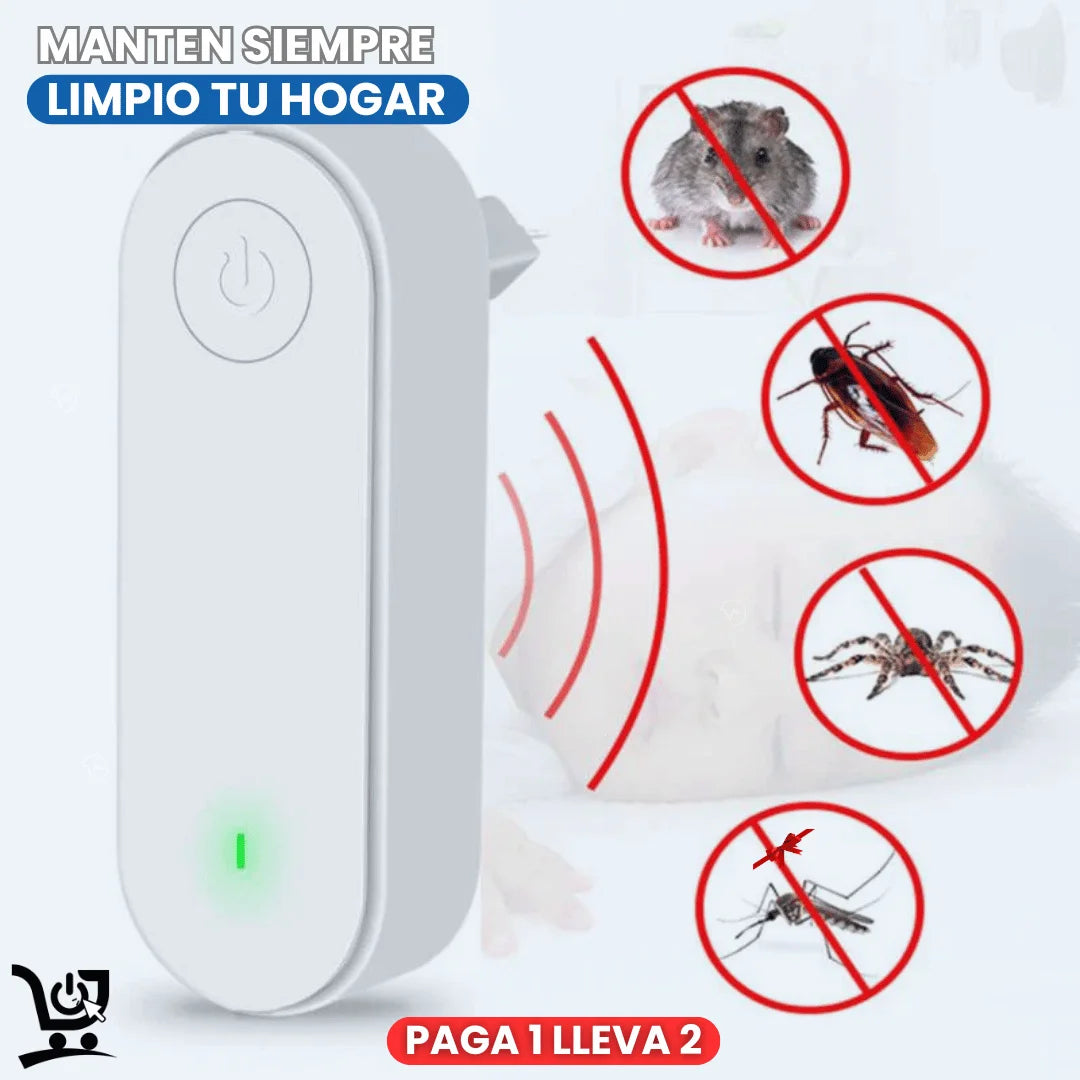 Repelente Ultrasonico con Aromaterapia 2x1