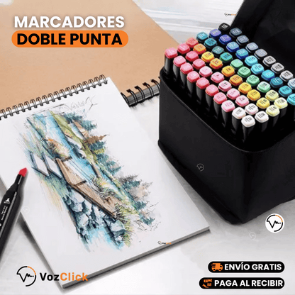 Marcadores Doble Punta